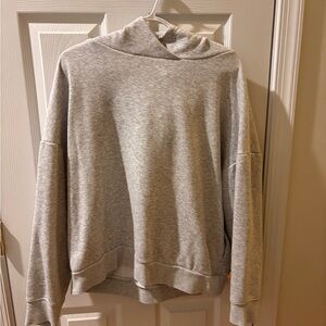 Fabletics Gray Hooded Sweatshirt Size Large